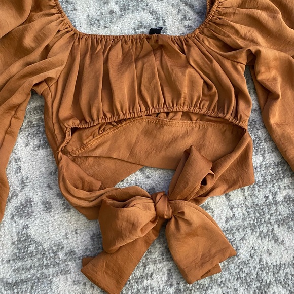 satin crop top by windsor - Picture 3 of 6